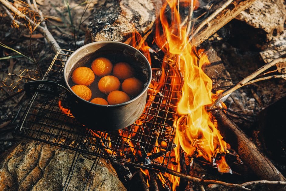 campfire morning