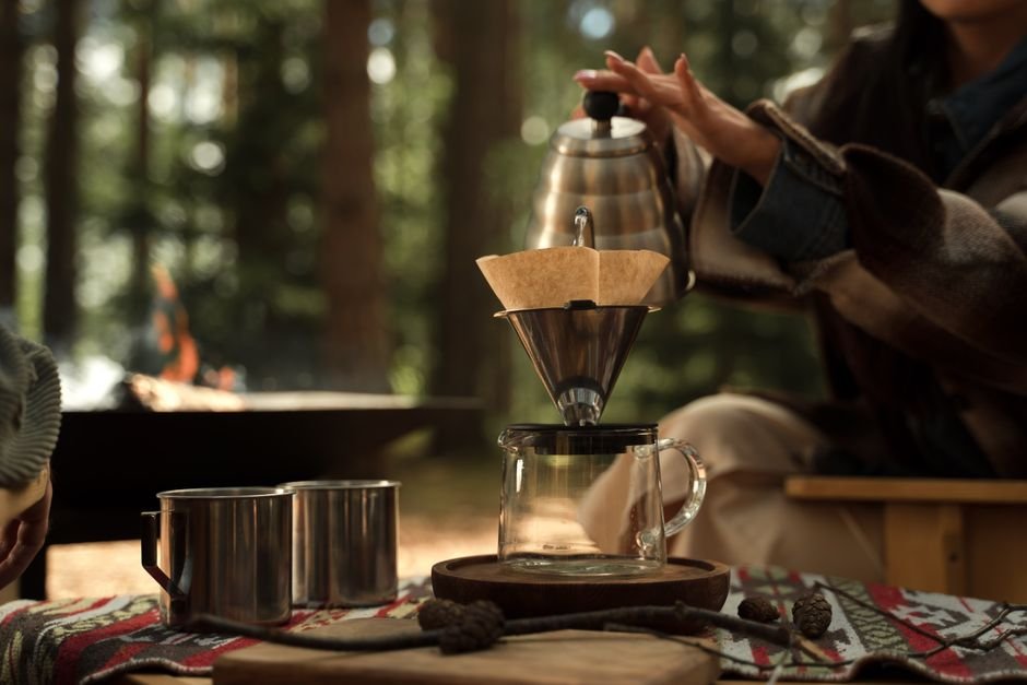 kettle over campfire