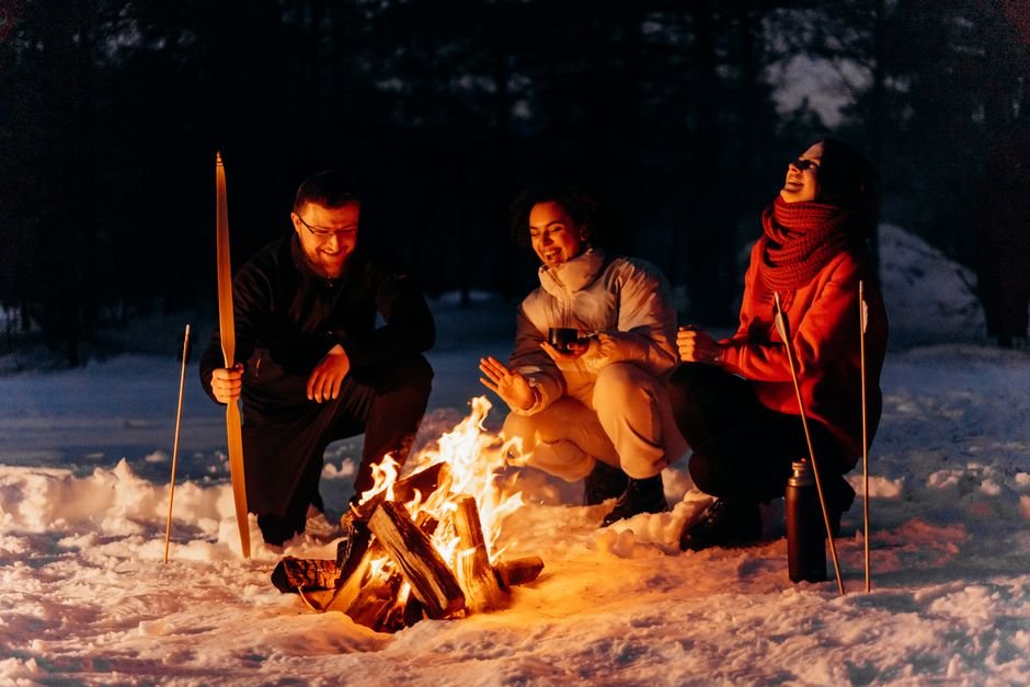 campfire cold evening