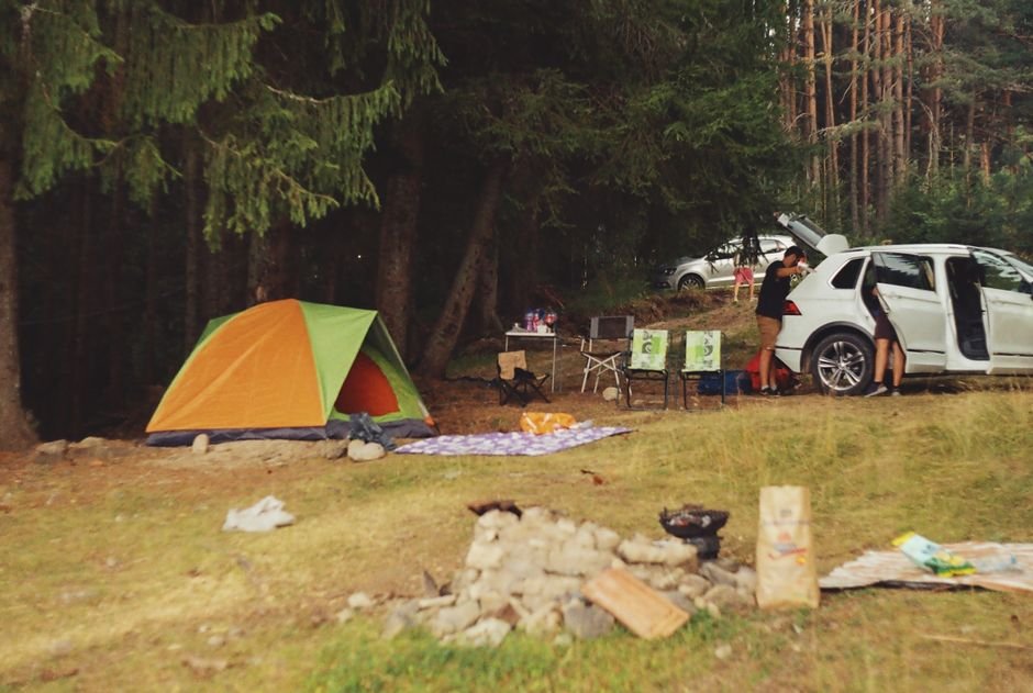 camping gear car