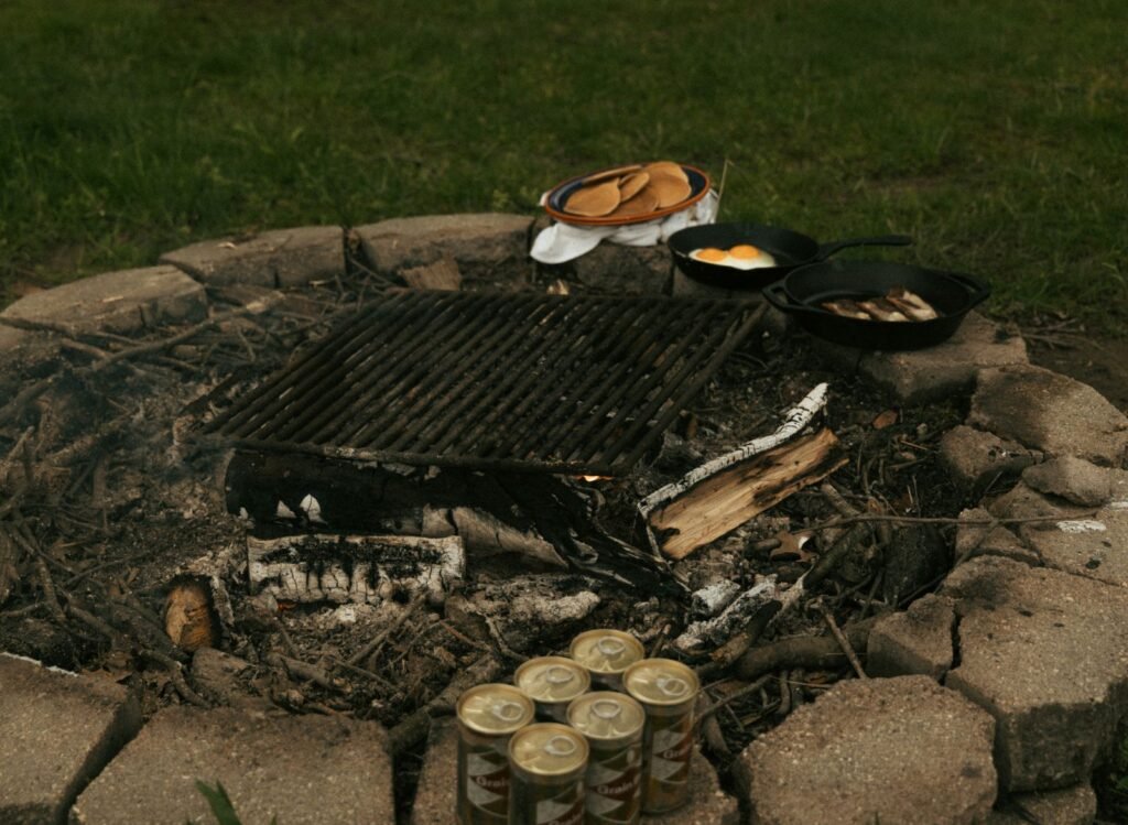 One Flat Surface: Cooking a Whole Camp Breakfast on a Griddle Over the Coals